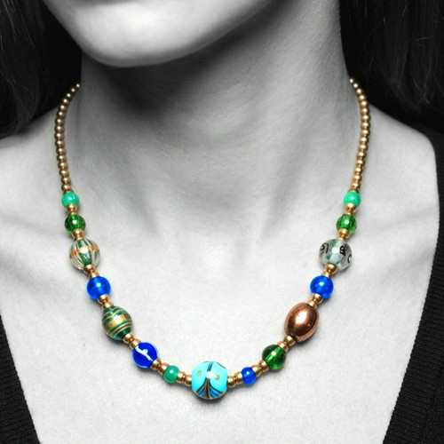 Designer boho ethno - ethno, collier
