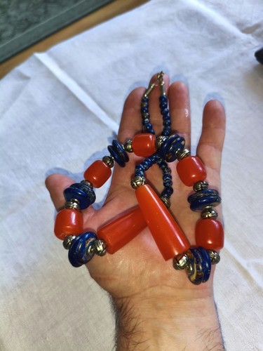 Vintage statement kette lapis - vintage,