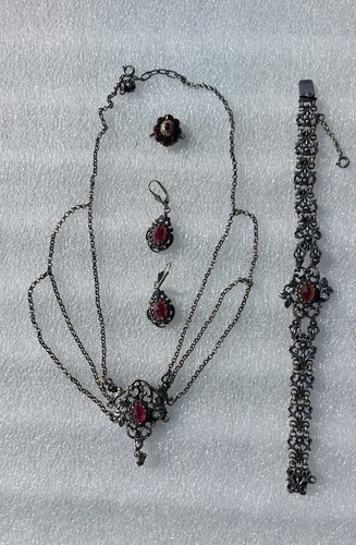 Vintage schmuckset silber - schmuckset, silber-