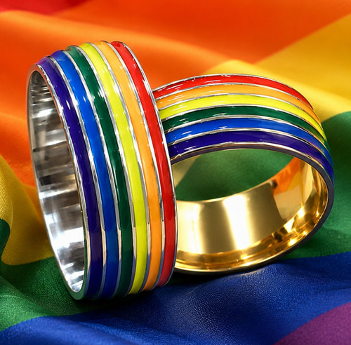 Regenbogen ring gold oder - regenbogen,