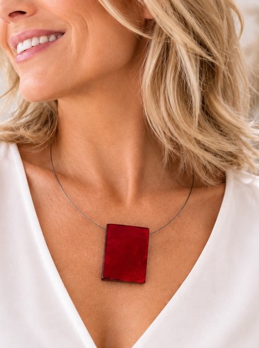 Statement kette capiz muschel - statement,