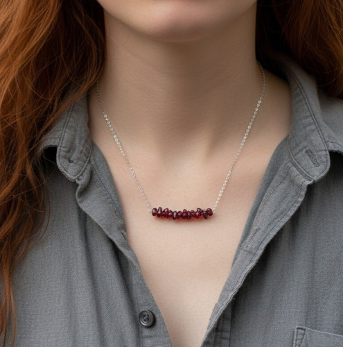 Zarte blutrote boho granat - zarte,