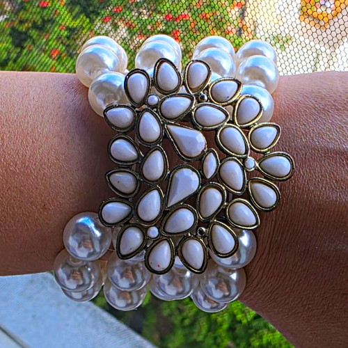 Perlen-Statement-Armband
