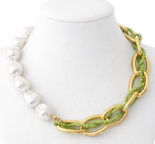 Statement kette perlen - perlen, &