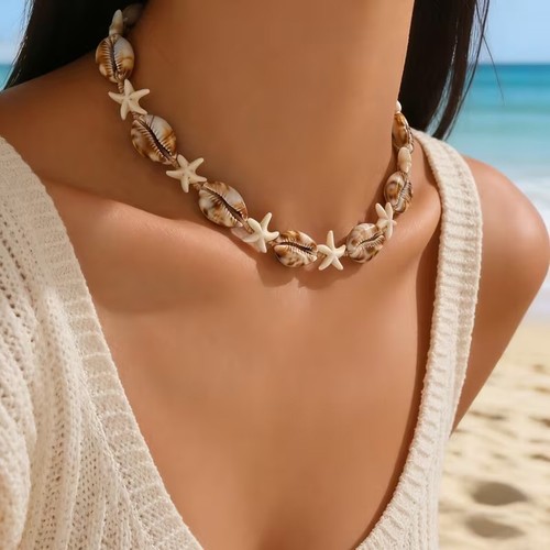 Seestern muschel boho - seestern, collier