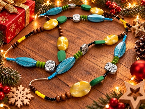 Bunte lange perlenkette - lange,