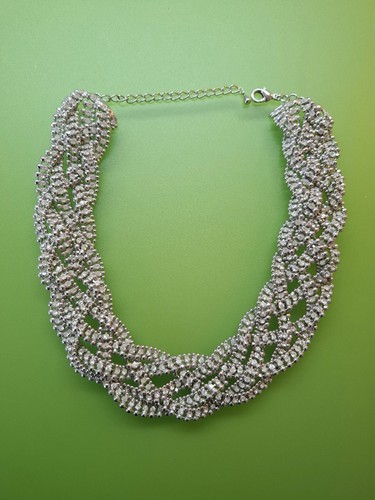 Statementkette strasscollier - statementkette,
