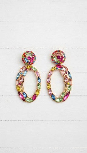 Statement ohrringe bunt - ohrringe,