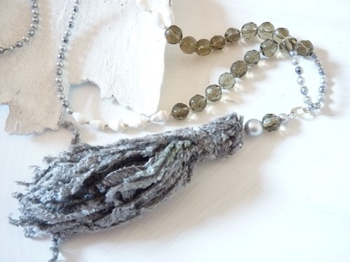 Chenille samt quaste muscheln - chenille,