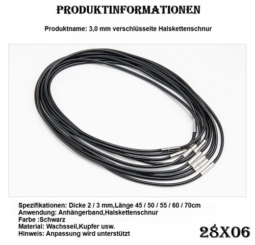 Halskettenschnur wachsseil - halskettenschnur,