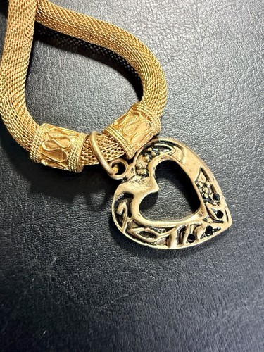 Vintage statement kette herz - vintage,