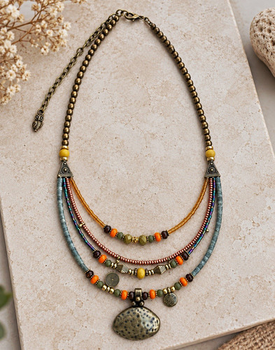 Boho statement kette damen - boho,