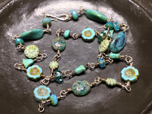 Statement kette blue lagoon - kette,