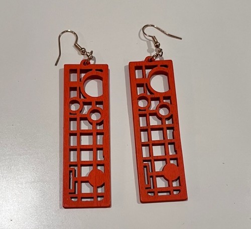 Geometric statement earrings - , |
