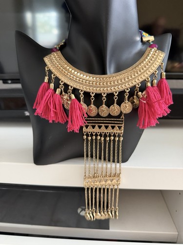 Boho statement kette mit - boho,